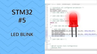 How to Blink a LED  5 STM32 GPIO output [upl. by Ynalem466]