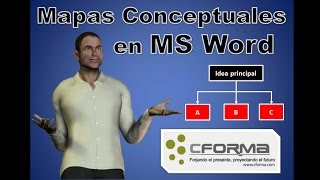 Cómo hacer Mapas Conceptuales en Word [upl. by Ynitsed]