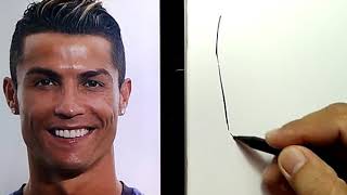 Ecco come si disegna Cristiano Ronaldo [upl. by Assanav]