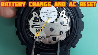 How To AC Reset After Battery Replacement GShock GA110 Watch  SolimBD [upl. by Tahp571]