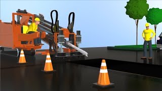 Horizontal Directional Drilling Installation Animation [upl. by Otes]