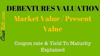 Debentures Valuation  Calculating Market Value PV of Debentures [upl. by Ben]