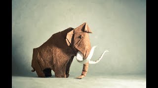 Origami mammoth by Artur Biernacki [upl. by Petes]