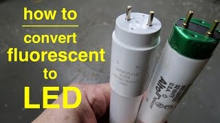 How To Convert T8 Fluorescent Lights to LED ● Explained in Simple Terms [upl. by Letsirc]