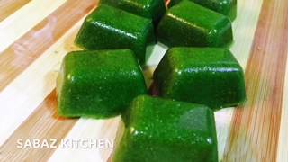 HOW TO FREEZE GREEN CHUTNEY MintCoriander Chutney Sabaz Kitchen [upl. by Ardnuas]