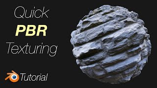 291 Blender Tutorial PBR Texturing in 3 Minutes for Beginners for Free [upl. by Sachiko]