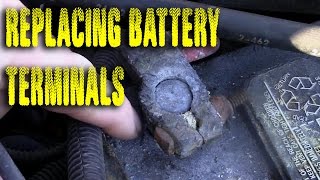 How To Replace corroded Battery Terminals [upl. by Sacttler]