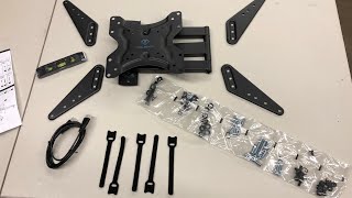 TV Wall mount unboxing and install Review [upl. by Danika]