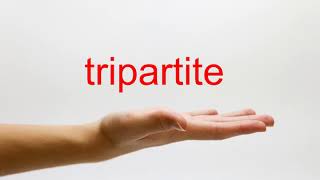 How to Pronounce tripartite  American English [upl. by Wendeline]