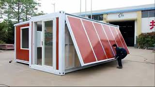 China Expandable container house 10 minutes one house [upl. by Yllac910]