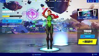 Fortnite Cammy Street Fighter Skin EARLY GAMEPLAY  TIKTOK amp ICON EMOTES [upl. by Anelrahc]