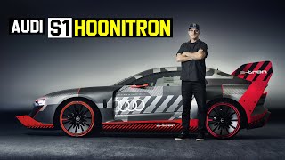 Ken Block’s NEW Audi S1HOONITRON Gymkhana Prototype [upl. by Anilatsyrc]