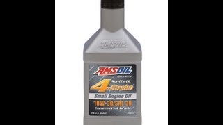 AMSOIL ASE 10W30SAE 30 4Stroke Small Engine Synthetic Oil [upl. by Nwahsyar]