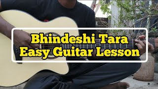 Bhindeshi Tara Guitar Chords Lesson  Ashes  Easy Chords [upl. by Selestina]