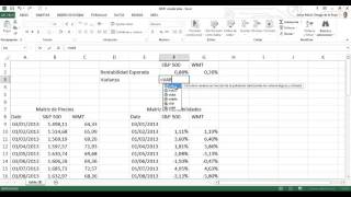 Calcular el BETA en excel [upl. by Rubi]