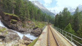 ★ 4K 🇮🇹Tirano  🇨🇭St Moritz summer cab ride Italy to Switzerland 062020 [upl. by Engelbert]