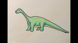 How to Draw a Brontosaurus [upl. by Kucik]