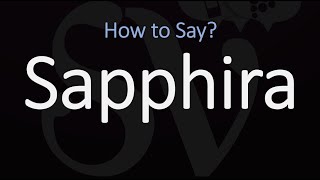 How to Pronounce Sapphira CORRECTLY [upl. by Wheeler]