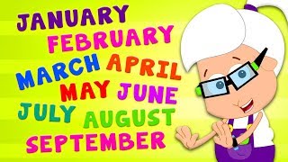 Months Of The Year Song  Nursery Rhymes and Kids Songs For Children [upl. by Gonroff]