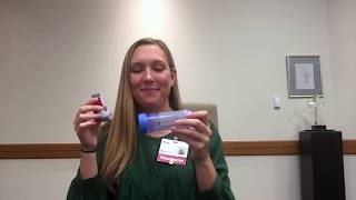 How to Use MDI Inhaler with Spacer [upl. by Aracat835]