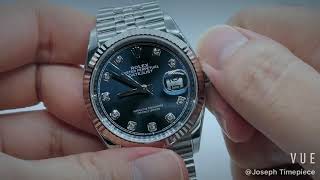 Unboxing Rolex Datejust 36 with Blue Diamond Dial 126234 [upl. by Llenal]