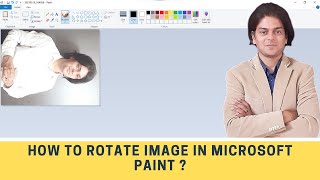 how to rotate image in Microsoft paint [upl. by Arbrab785]