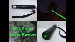 Green 301 Laser Pointer Review and Burning [upl. by Licna]