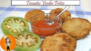 Tomates Verdes Fritos  Receta de Cocina en Familia [upl. by Ahtelra]