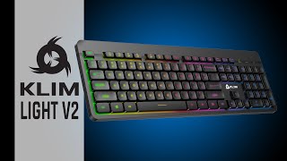 KLIM Light V2  Wireless Gaming Keyboard  Game Anywhere [upl. by Ytoc211]