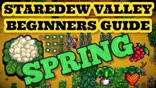 Stardew Valley Ultimate beginners Guide To Spring  Beginner Tips and Tricks EP1 [upl. by Herriott]