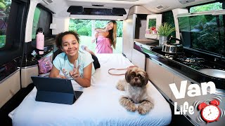 FAMILY VAN LIFE Living In A Van For 24 HOURS 1 [upl. by Adiaroz]