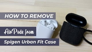 Remove AirPods from Hard Case Spigen Urban Fit  ASMR [upl. by Imailiv]