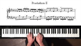 Bach Prelude and Fugue No2 Well Tempered Clavier Book 2 with Harmonic Pedal [upl. by Anjela]