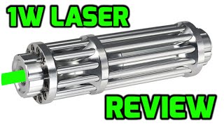 1W 532nm Green Burning Laser Pointer Review [upl. by Tabatha]