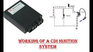 Motorcycle CDI Ignition System Working [upl. by Einahteb]