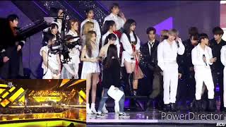 GFriend WJSN reaction to BTS Dionysus at 2019 KBS Gayo Daechukje [upl. by Yelbmik]