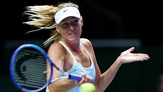 Maria Sharapova vs Flavia Pennetta  2015 WTA Finals Highlights [upl. by Jacqueline]