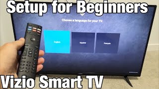 Vizio Smart TV How to Setup for Beginners step by step [upl. by Mcgurn703]