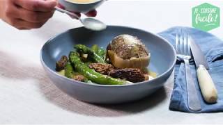 Recette facile de paupiettes de veau sauce morilles et asperges [upl. by Schaper]