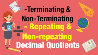 Terminating NonTerminating Repeating and Nonrepeating Decimals [upl. by Ahsienad960]