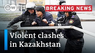 Fuel price protests Kazakh government resigns  DW News [upl. by Cirdnek15]