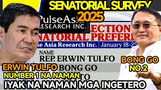 PULSE ASIA LATEST SENATORIAL SURVEY 2025 [upl. by Skiest]