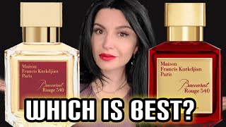 MFK BACCARAT ROUGE 540 EXTRAIT VS EDP  FULL REVIEW amp COMPARISON [upl. by Rizzi]