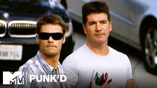 Ashton Kutcher vs Simon Cowell The Game amp Raven Symone  Punkd [upl. by Garretson]