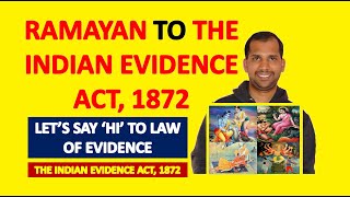 Introduction to Evidence Law  Ramayana Mahabharata to Evidence Act  Evidence Act 1872 [upl. by Obrien]