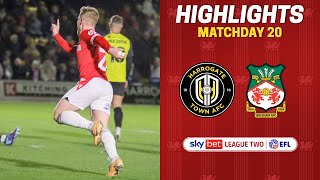 HIGHLIGHTS  Harrogate Town vs Wrexham AFC [upl. by Aidin]