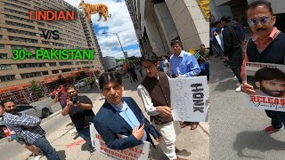 An Indian Guy Fights Back With Pakistani in Canada  AntiIndia ProtestExposed [upl. by Laurent50]