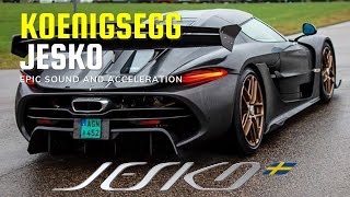 Epic Koenigsegg Jesko Exhaust Sound and Acceleration [upl. by Aziram]