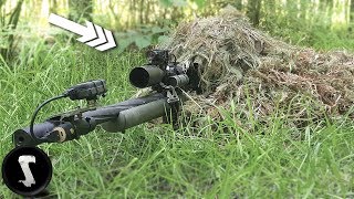 Using a Professional Ghillie Suit vs Airsoft Players IN GAME [upl. by Ycnej]