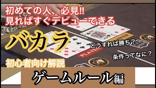 【パラダイスシティ】HOWTO動画 バカラ（ゲームルール編） [upl. by Anehsak]